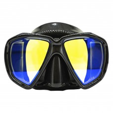 Mask Marlin Turbo Black with yellow mirror lens