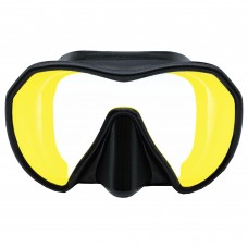 Mask Marlin Lux Black with yellow mirror lens